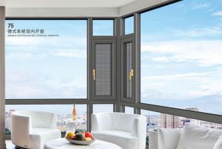 75德式系统双内开窗